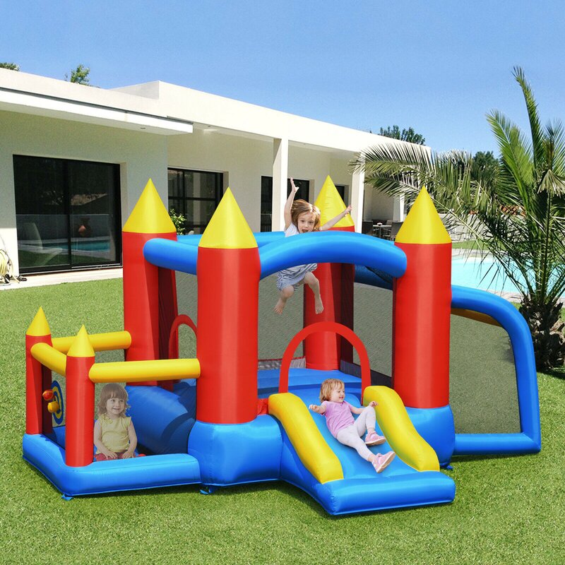 Gymax inflatable fashion bounce house castle